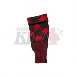 Green & Red Hose top in 100% pure wool