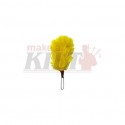 Yellow 3 Inch Feather Hackle