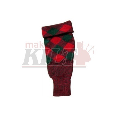 Red & Black Hose top in 100% pure wool