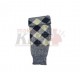 Blue & White Hose Top in 100% pure wool