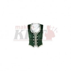 Green Velvet Highland Dance Vest sleeveless