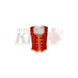 Red Velvet Highland Dance Vest sleeveless