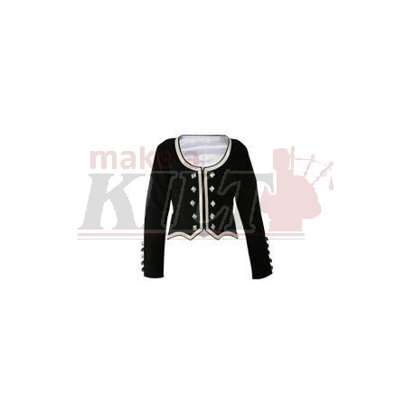 Black Velvet Highland Dance Jacket full sleeve