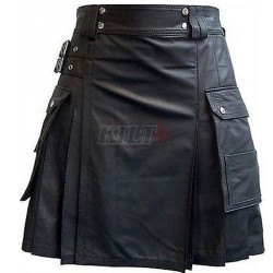 Scottish Leather Kilt