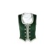 Green Velvet Highland Dance Vest sleeveless