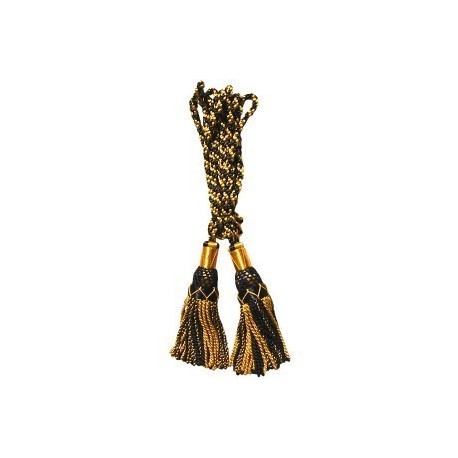 Gold / Black Silk Bagpipe Cord